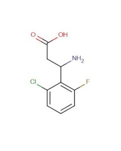 Astatech 3-AMINO-3-(2-CHLORO-6-FLUOROPHENYL)PROPANOIC ACID HYDROCHLORIDE; 1G; Purity 95%; MDL-MFCD31760531